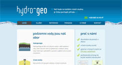 Desktop Screenshot of hydro-geo.cz